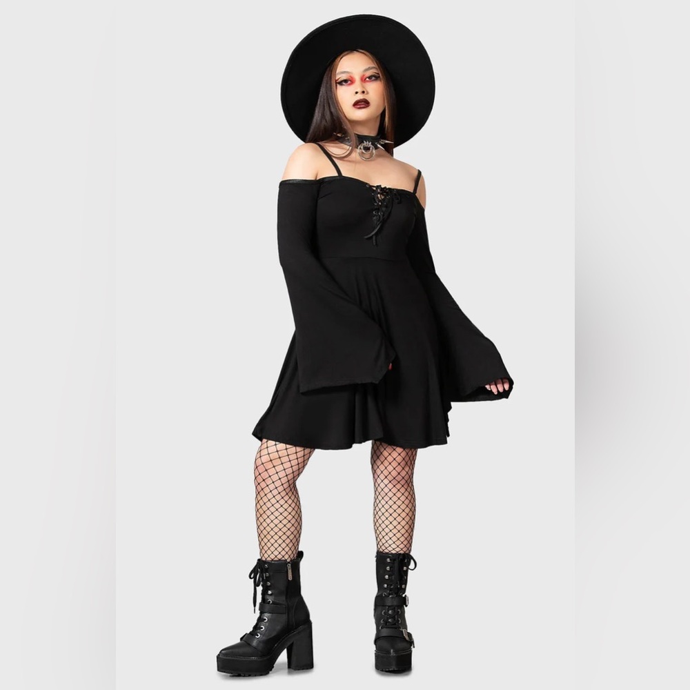 Elegant Black Off-Shoulder Dress